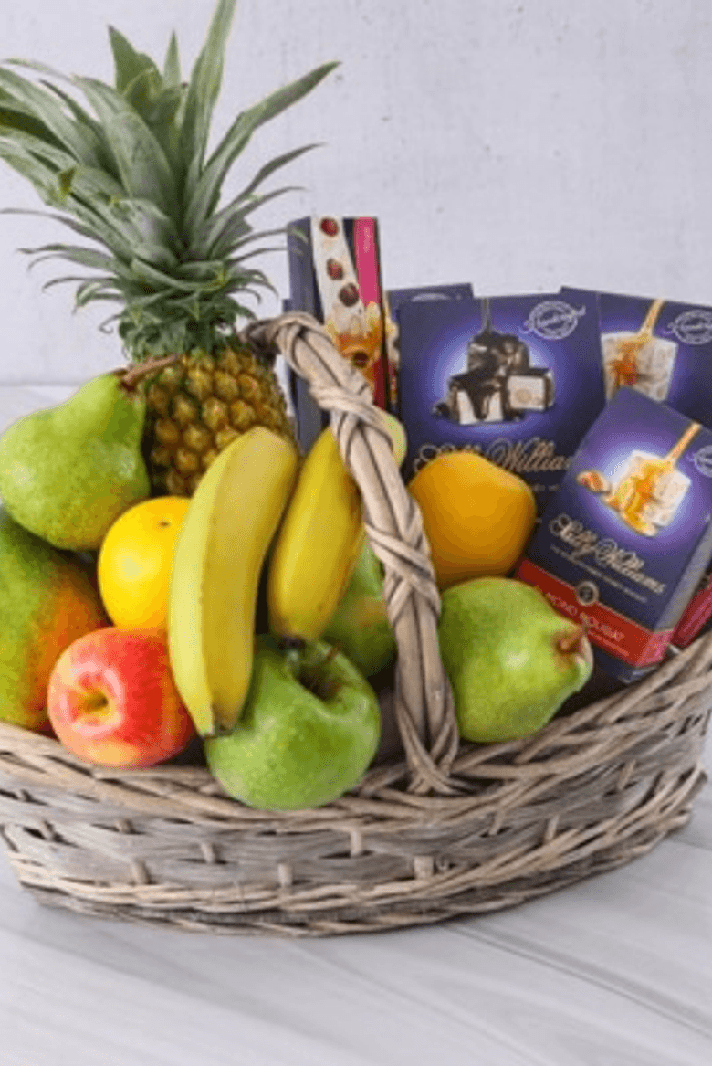 Fresh Fruit & Nougat Gift Basket
